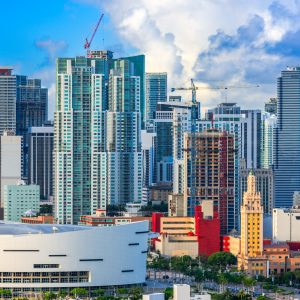 Miami, Florida, USA City Skyline